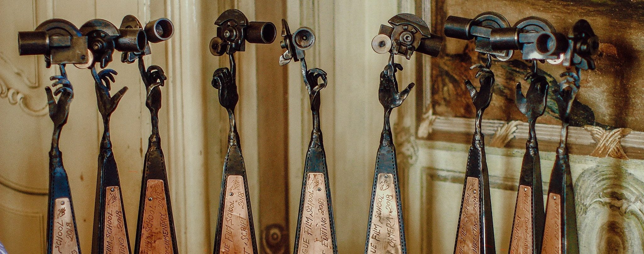 Prague Film School trophies